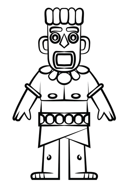 Tiki standbeeld — Stockvector