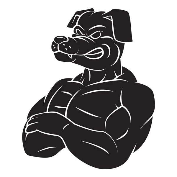 Tatuaje de mascota fuerte para perros — Vector de stock