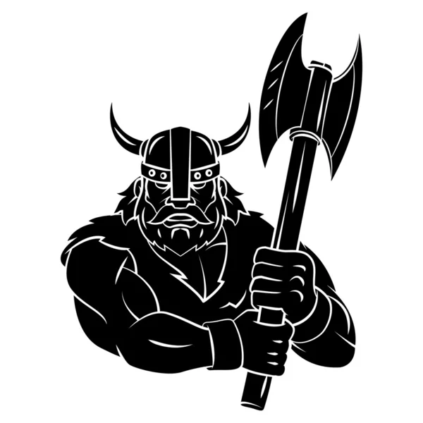 Viking Axe tattoo — Stock Vector