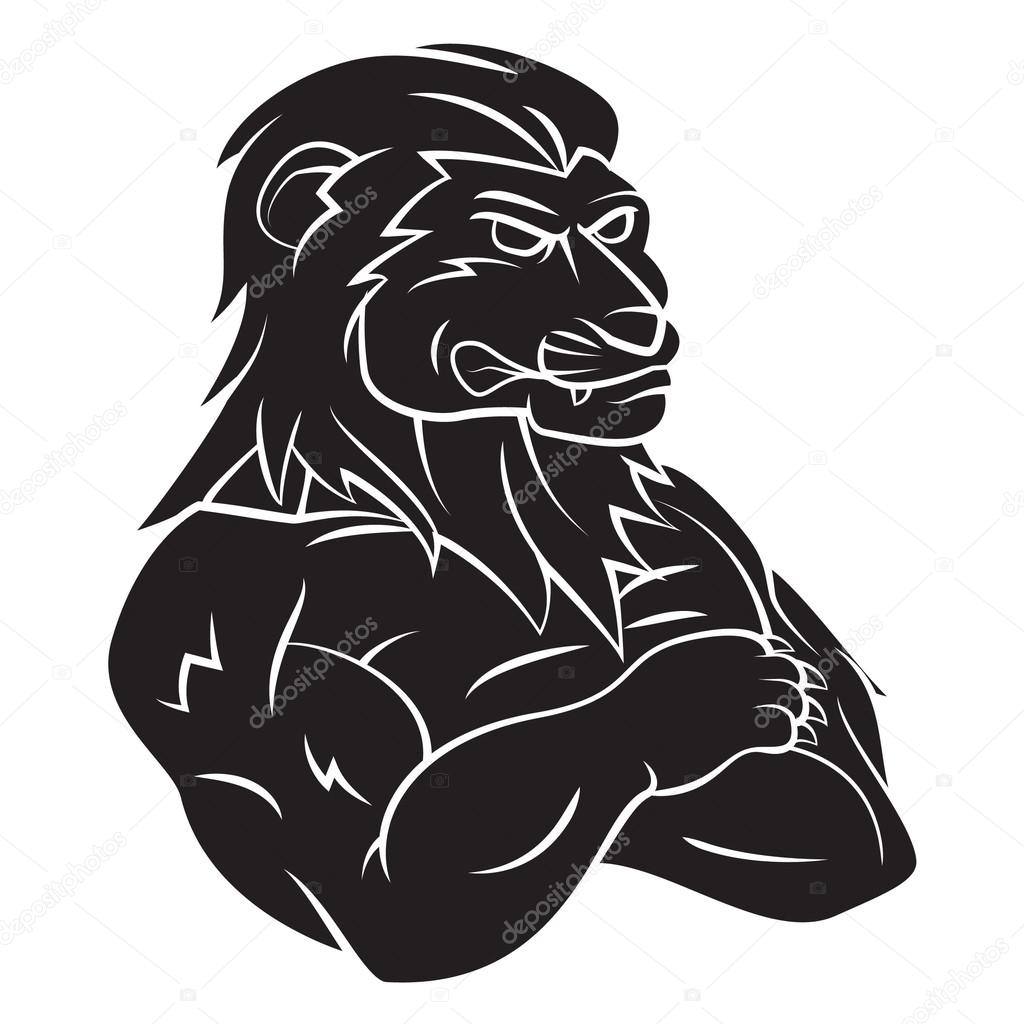Lion Mascot Tattoo