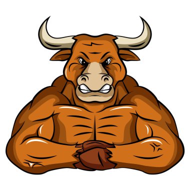 Bull Mascot clipart