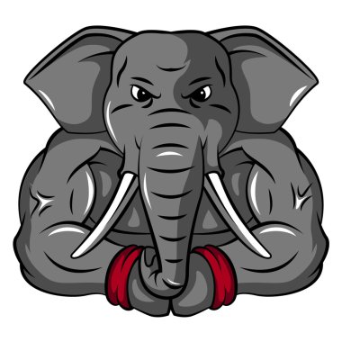 Elephant Mascot clipart