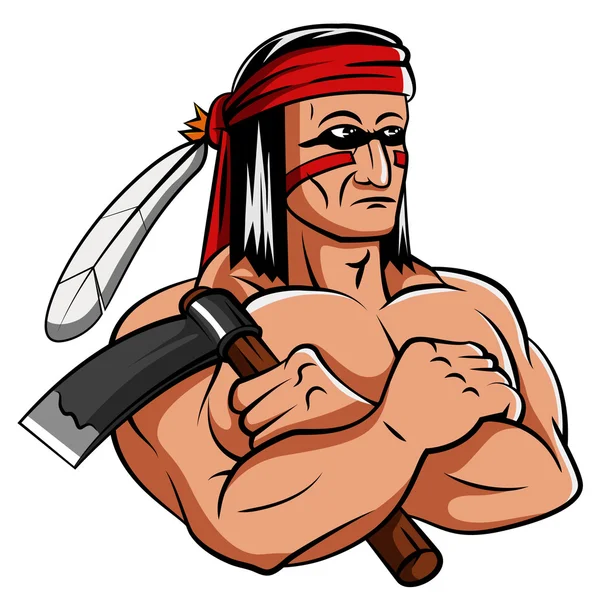 Mascota Apache — Vector de stock