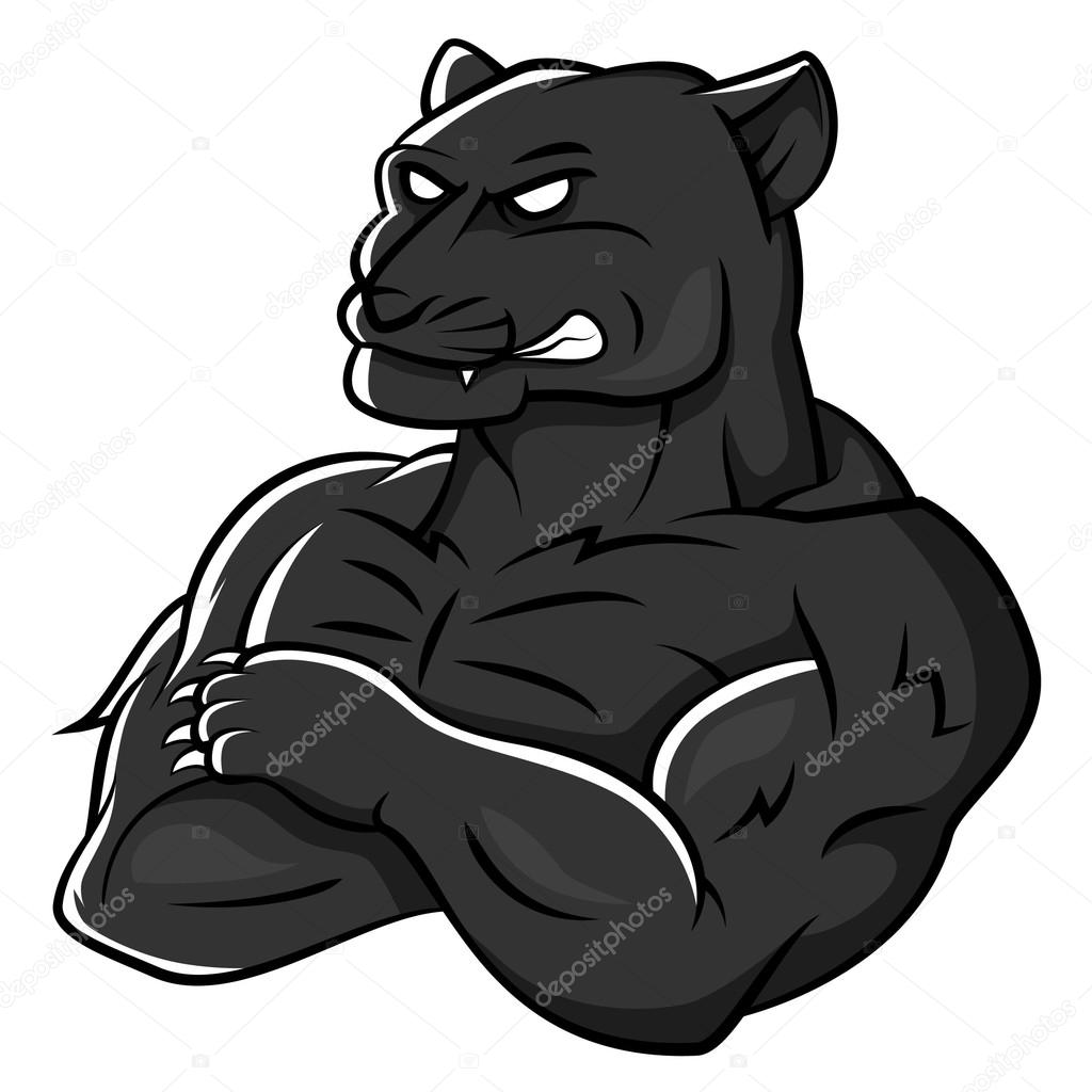 Panther Strong Mascot