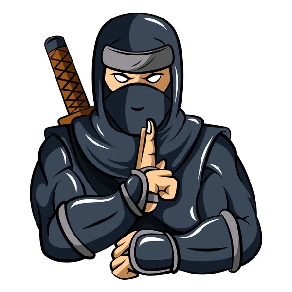 Mascotte de Ninja — Image vectorielle