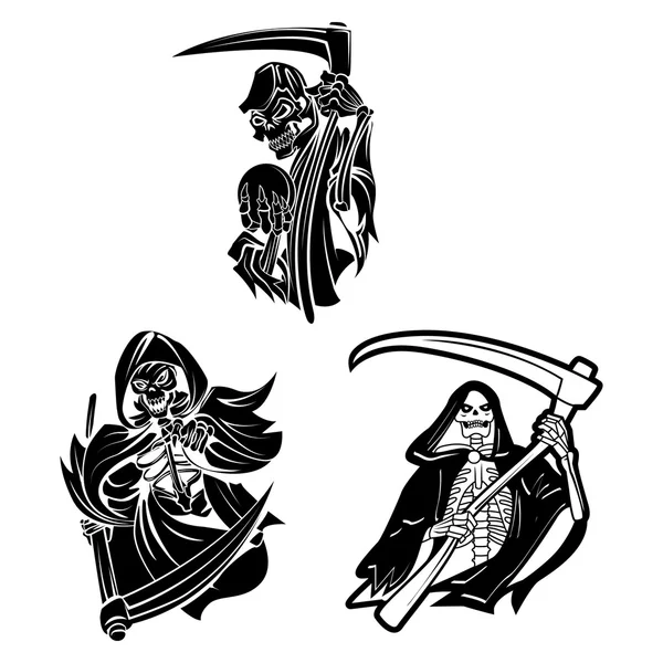 Grim Reapers Collection — Stock Vector