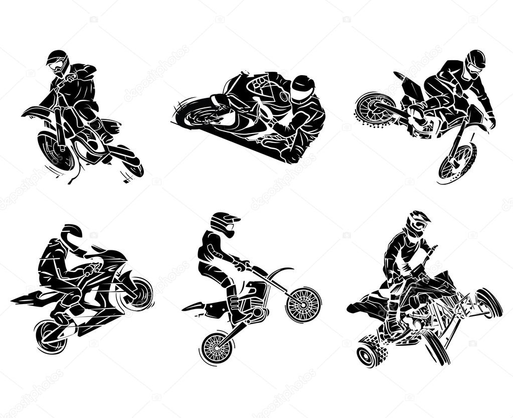 Motorbikes tattoo Collection
