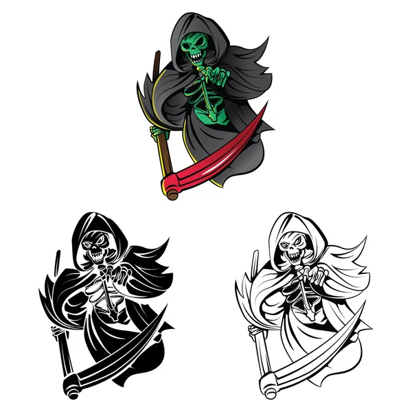 Collection de Grim Reapers — Image vectorielle