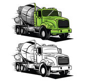 Malbuch Big Truck Cartoon-Figur