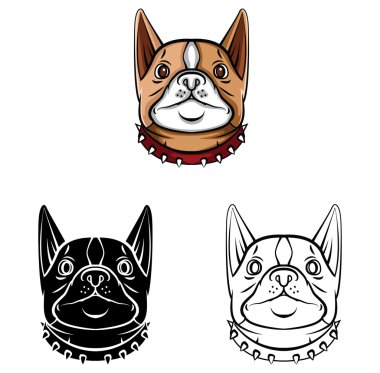 Boyama kitabı Dog Head'a çizgi film karakteri