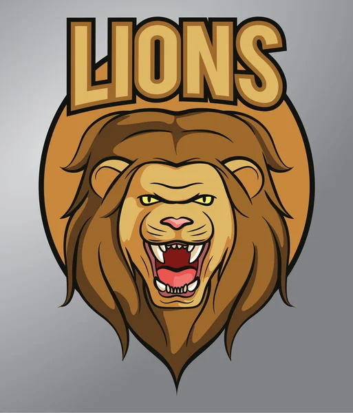 Mascota de León — Vector de stock