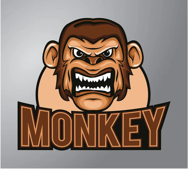 Monkey mascot — Stock Vector
