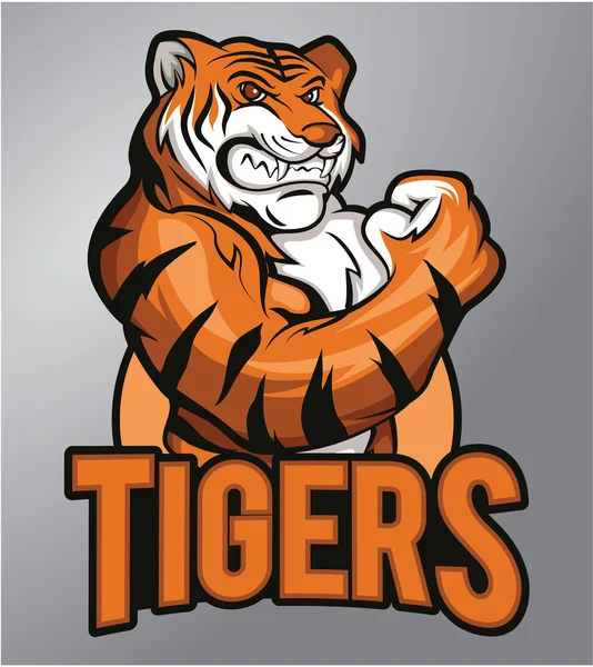 Tigers mascot — Stock Vector