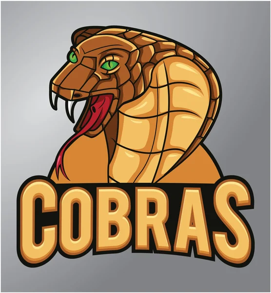 Cobras Mascota — Vector de stock