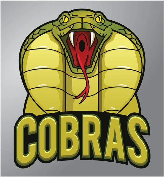 Mascotte Cobra — Vettoriale Stock