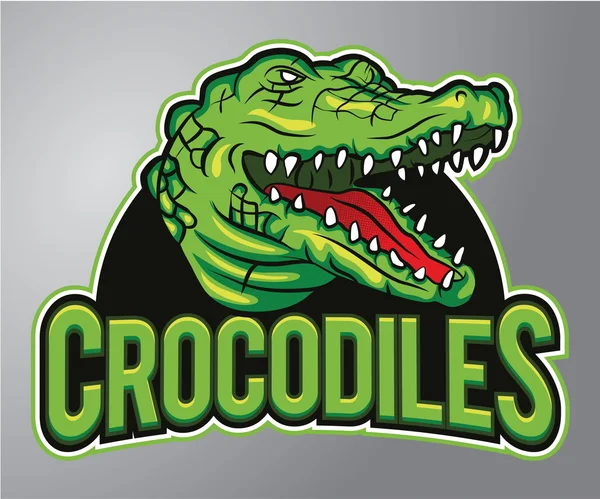 Mascote de crocodilo — Vetor de Stock