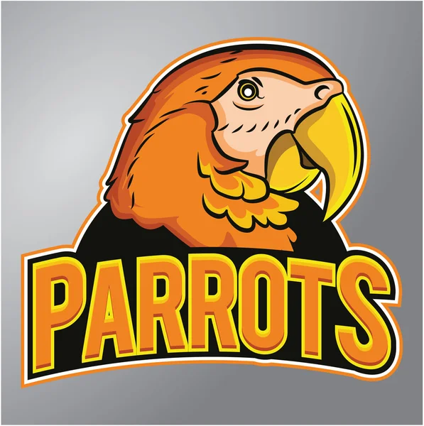 Parrots mascot — Stock Vector