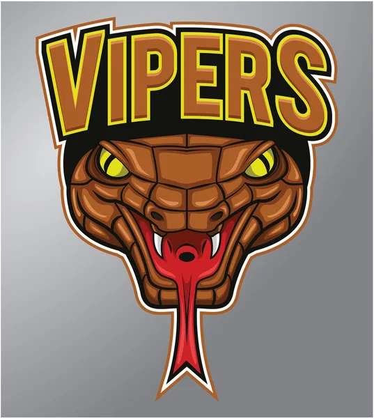 Vipers mascot — Stock Vector