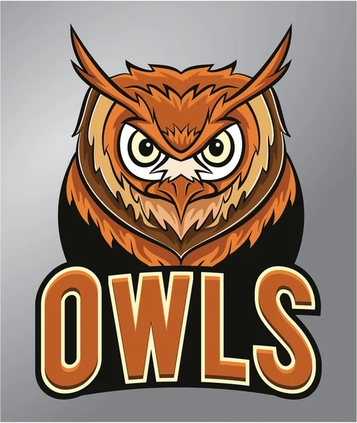 Owls mascot — Stock Vector
