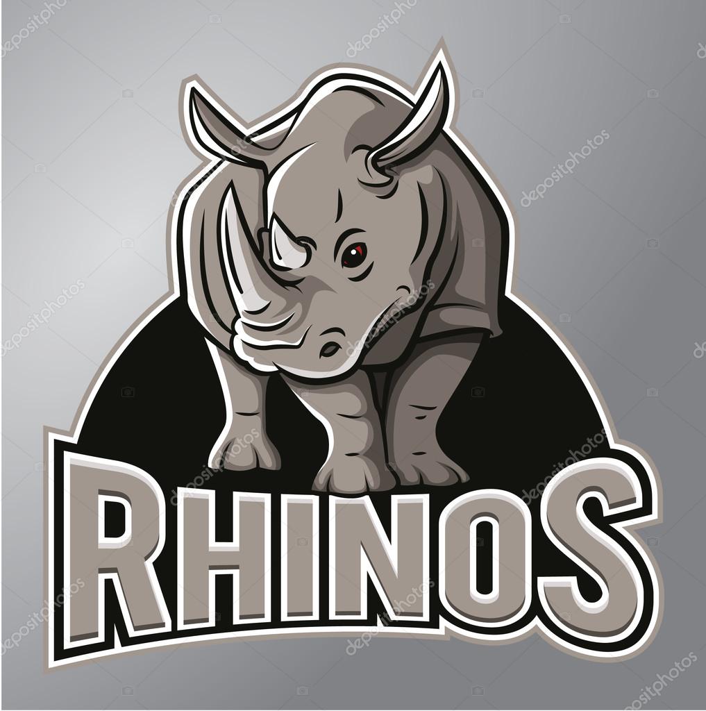 Rhinoceros Mascot Stock Vector Image by ©funwayillustration #73351265