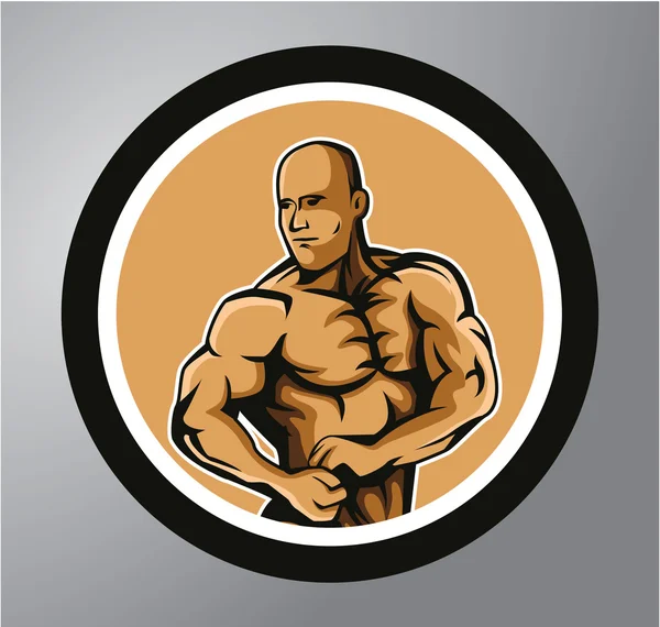 Adhesivo Gym Circle — Vector de stock