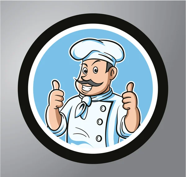 Pegatina del Círculo de Chefs — Vector de stock