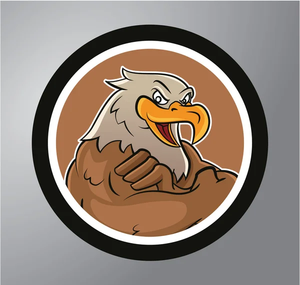 Adesivo de círculo de águias — Vetor de Stock