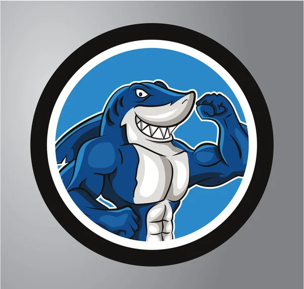 Sticker Cercle de requin — Image vectorielle