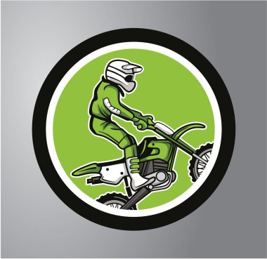 Motocross daire etiket