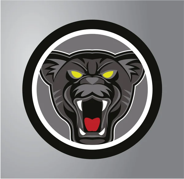 Panthers-Kreisaufkleber — Stockvektor