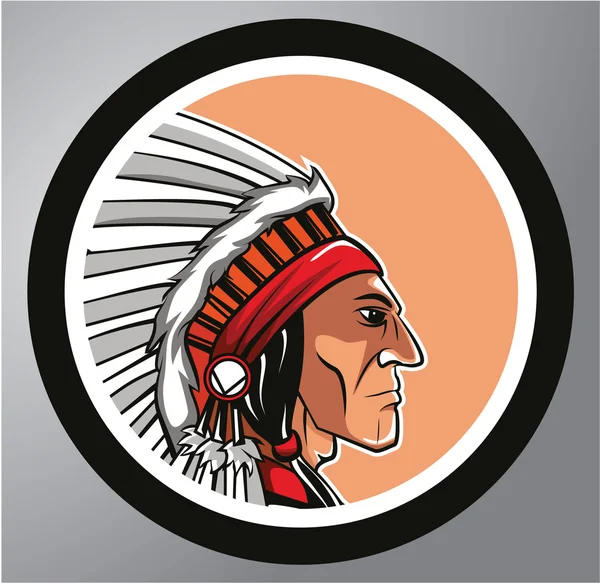 Sticker Cercle Apache — Image vectorielle