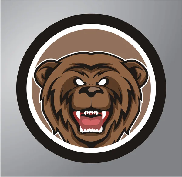 Sticker Cercle ours — Image vectorielle