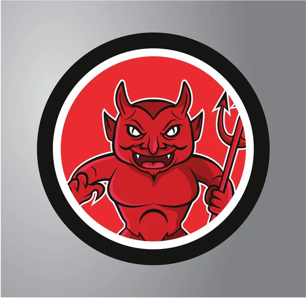 Devils Círculo etiqueta —  Vetores de Stock