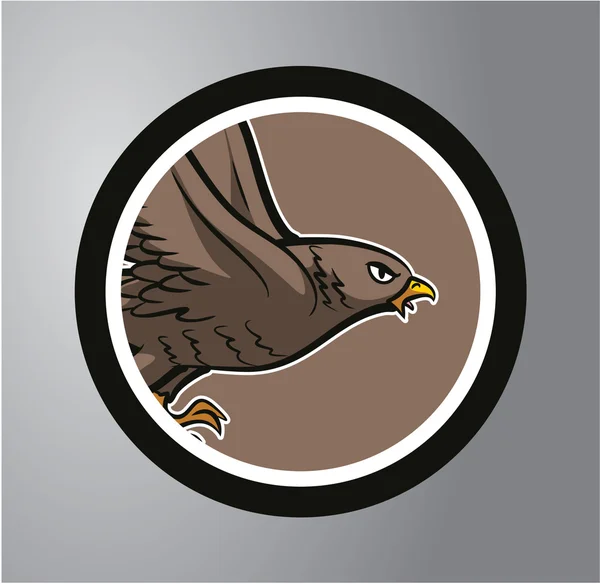 Adler-Kreis-Aufkleber — Stockvektor