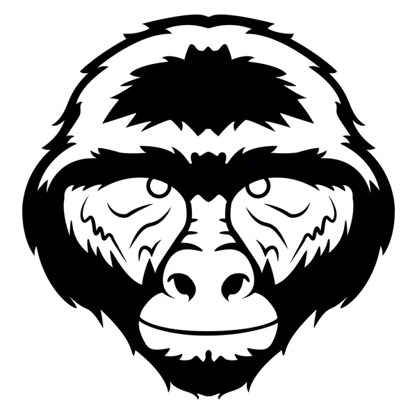 Gorilla symbol illustration — Stock Vector
