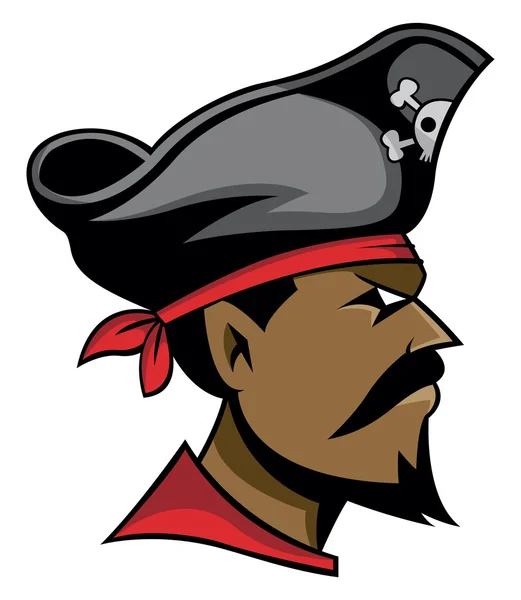 Pirate head — Stock Vector