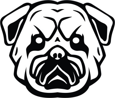 Bulldog baş sembolü şekil
