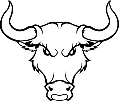 Bull symbol illustration clipart