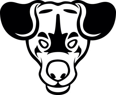 Köpek baş sembolü şekil