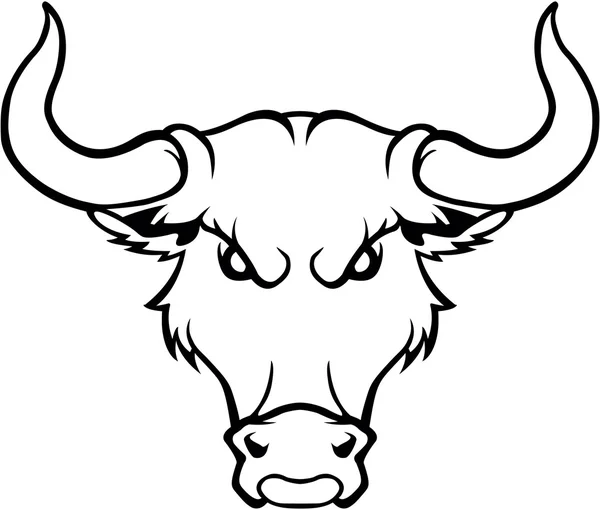Illustrazione simbolo Bull — Vettoriale Stock