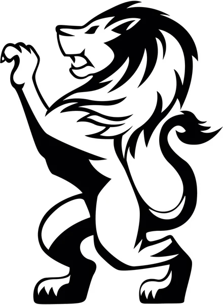 Illustration de symbole de stand de lion — Image vectorielle