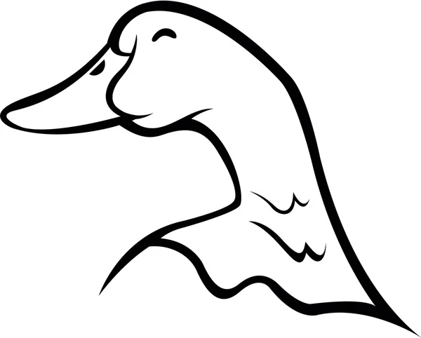 鴨の記号の図 — ストックベクタ