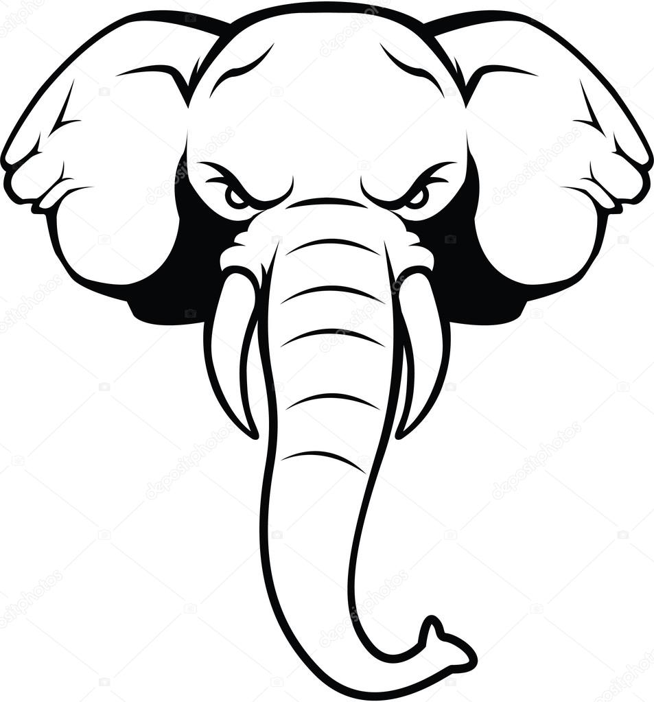 Elephant symbol illustration