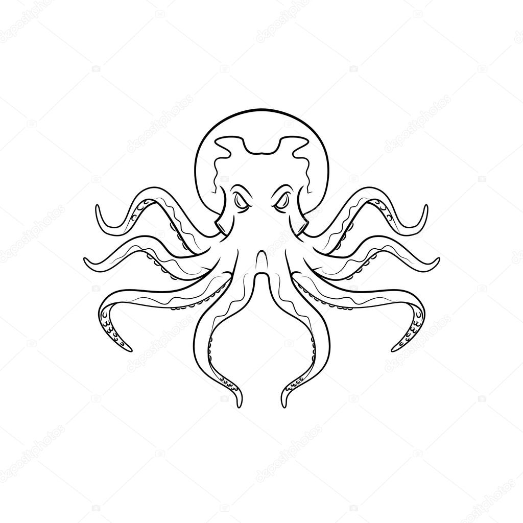 Octopus symbol illustration