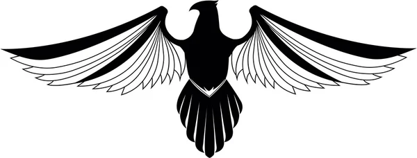 Eagle wing symbol — Stock Vector