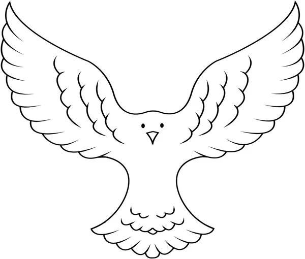 Mírová holubice ilustrace — Stockový vektor