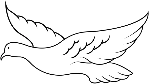 Ilustracja gołębia pokoju — Wektor stockowy