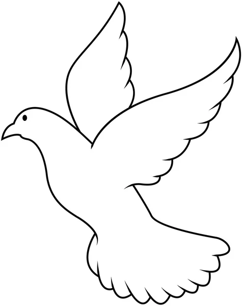 Paloma de la paz ilustración — Vector de stock