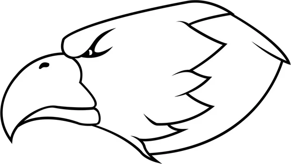 Eagle hoofd symbool — Stockvector