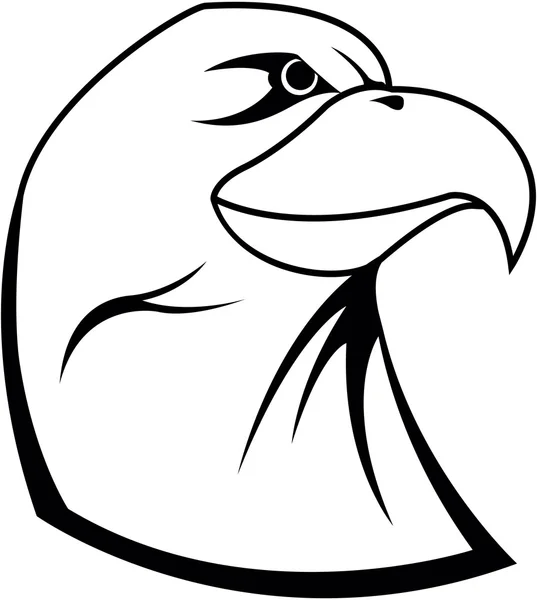 Symbole de tête d'aigle — Image vectorielle